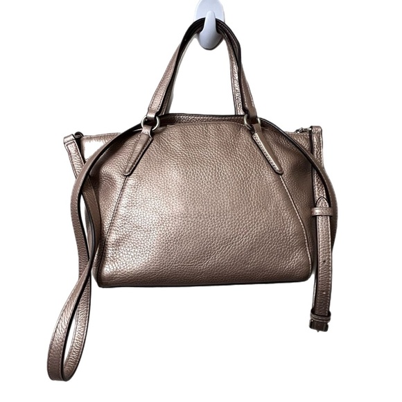 Coach Mini Metallic F29639 Brown Leather Tote Bag.In perfect condition - Picture 3 of 8